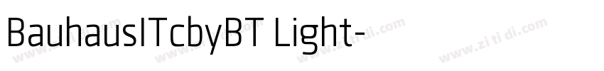 BauhausITcbyBT Light字体转换